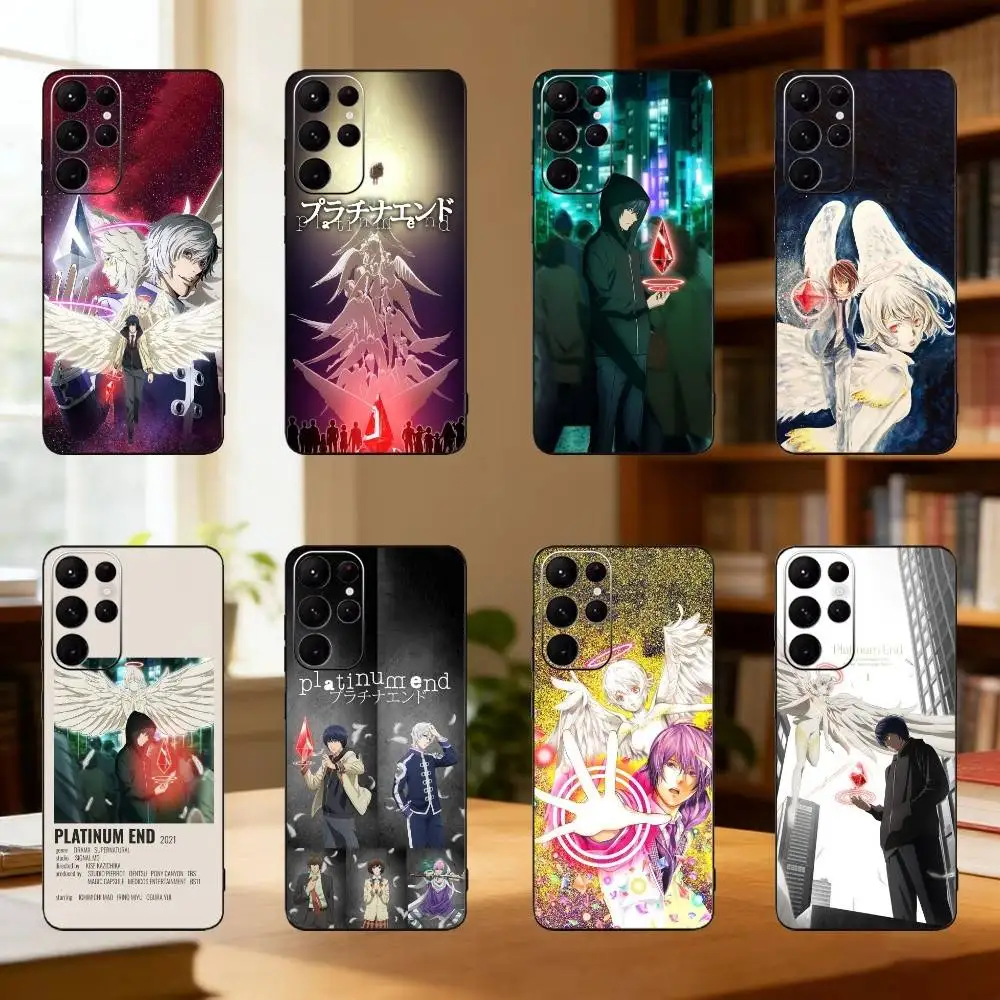 

Platinum End M-Mirai Phone Case For Samsung S25,S24,S21,S22,S23,S30,Ultra,S20,Plus,Fe,Lite Black Shell