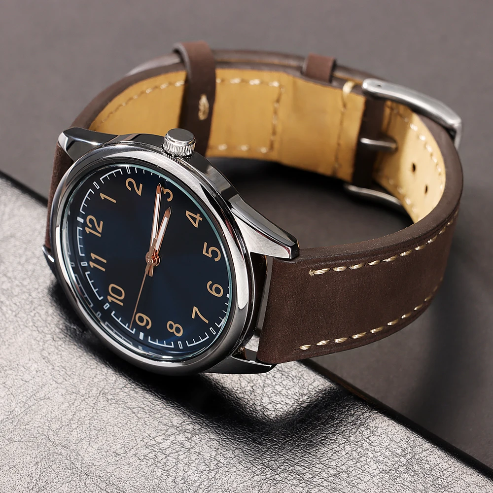 Correa de reloj de cuero de liberación rápida, correa de reloj de 20mm y 22mm para Samsung Galaxy Watch 7 6 5 4, pulsera cosida para hombres y mujeres