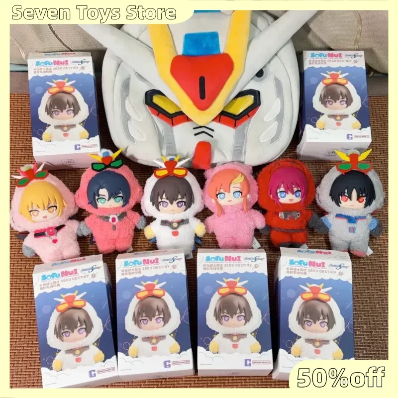 Authentique Sofunui Bandai Gundam Seed Destiny Boîte Mystère en Peluche, Poupée Mignonne Anime, Pendentif, Porte-clés, Ornement de Bureau, Breloque de Sac, Jouet, Cadeau
