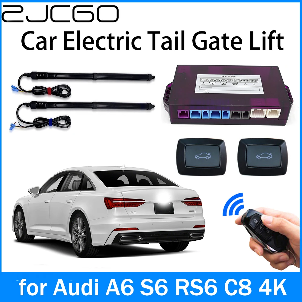 

ZJCGO Car Power Trunk Electric Suction Tailgate Intelligent Tail Gate Lift Strut For Audi A6 S6 RS6 C8 4K 2018~2023