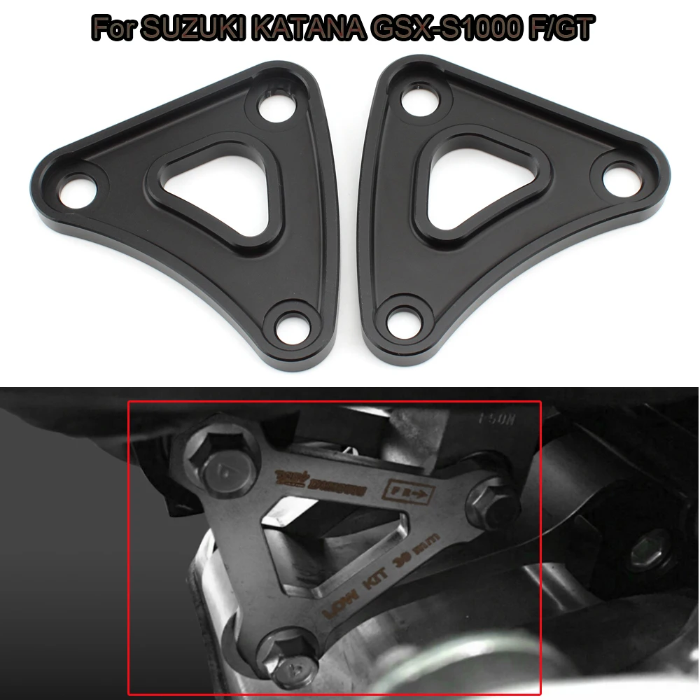 Motorcycle Accessories CNC Aluminium Alloy Accessories Body descender 2CM For SUZUKI GSX-S1000 GT/F KATANA 2019-2022