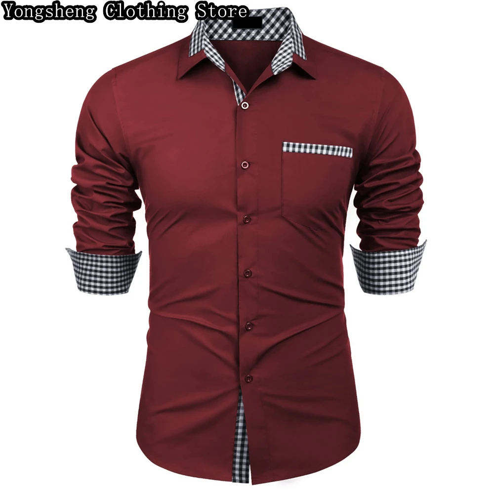 Men\'s Long Sleeve Shirt Casual Shirt High Quality Men\'s Clothing Work Travel Fashion Design Sense Men\'s Clothing 2024 New Tops