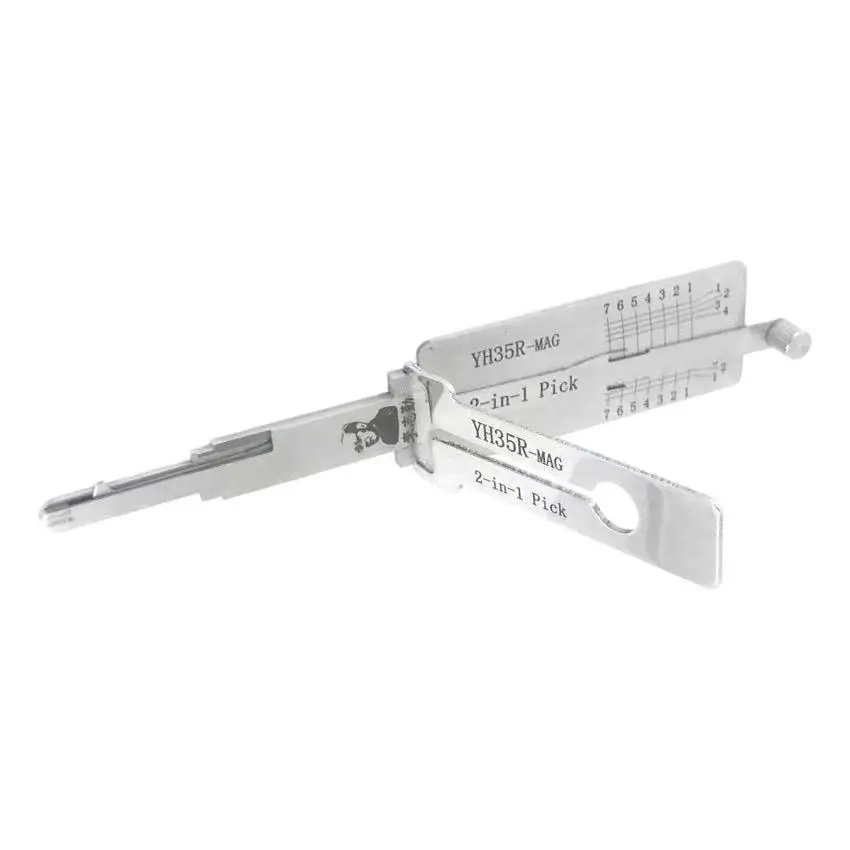 Lishi 2-In-1 LOCKSMITH TOOL YH35R MAG Extended Pick FOR Yamaha FJR1300 2003-2022 FOR Yamaha FZ1 2001-2015