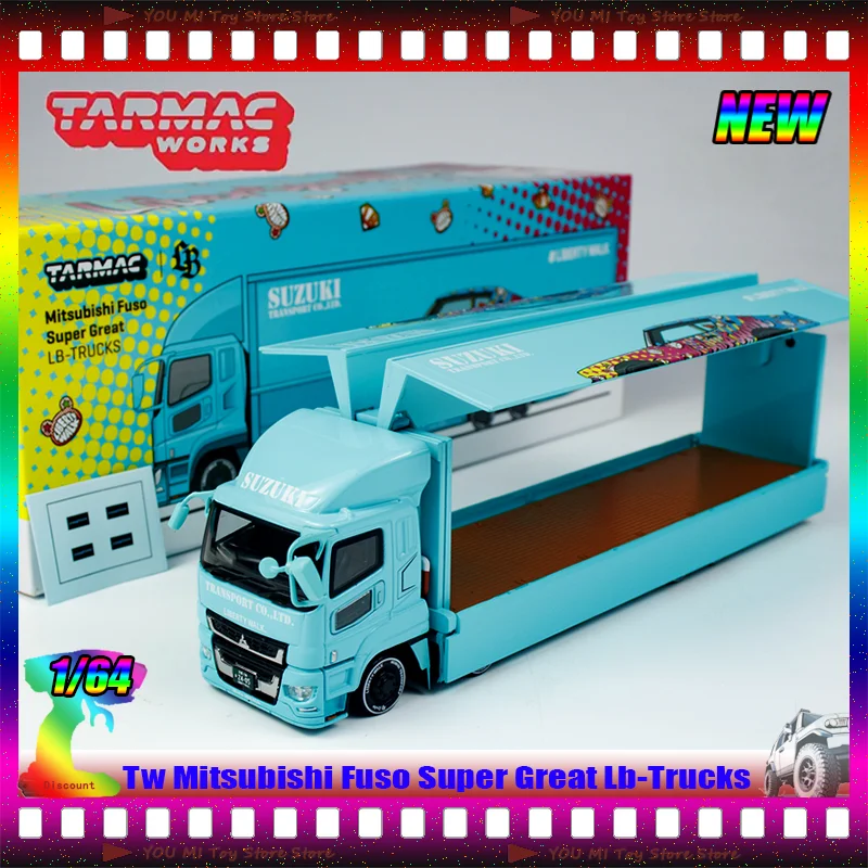 

Tw 1:64 Mitsubishi Fuso Super Great Lb-Trucks Simulation Alloy Miniature Die-Cast Car Model Custom Collection Toys Gift Ornament