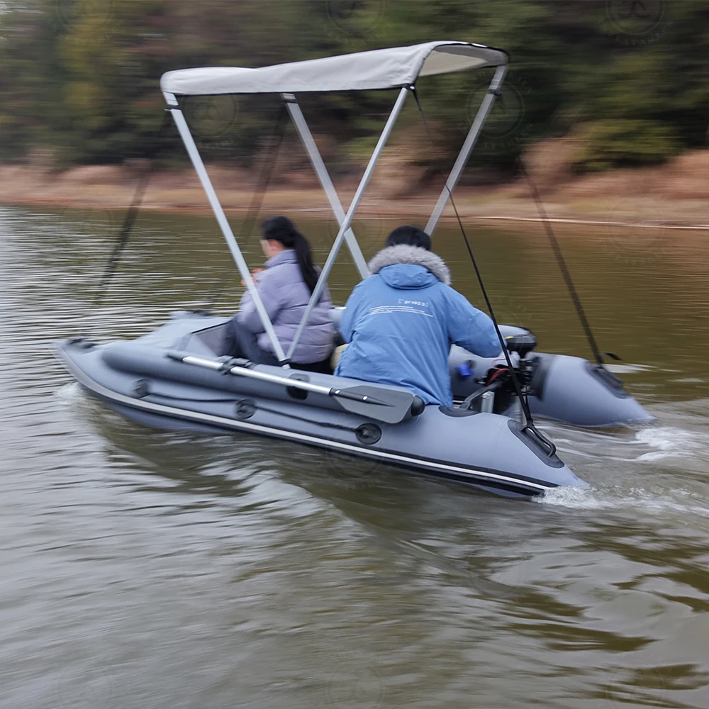 

Надувная рыболовная лодка-катамаран повышенной прочности с тентом от солнца, поставка от производителя OEM/ODM