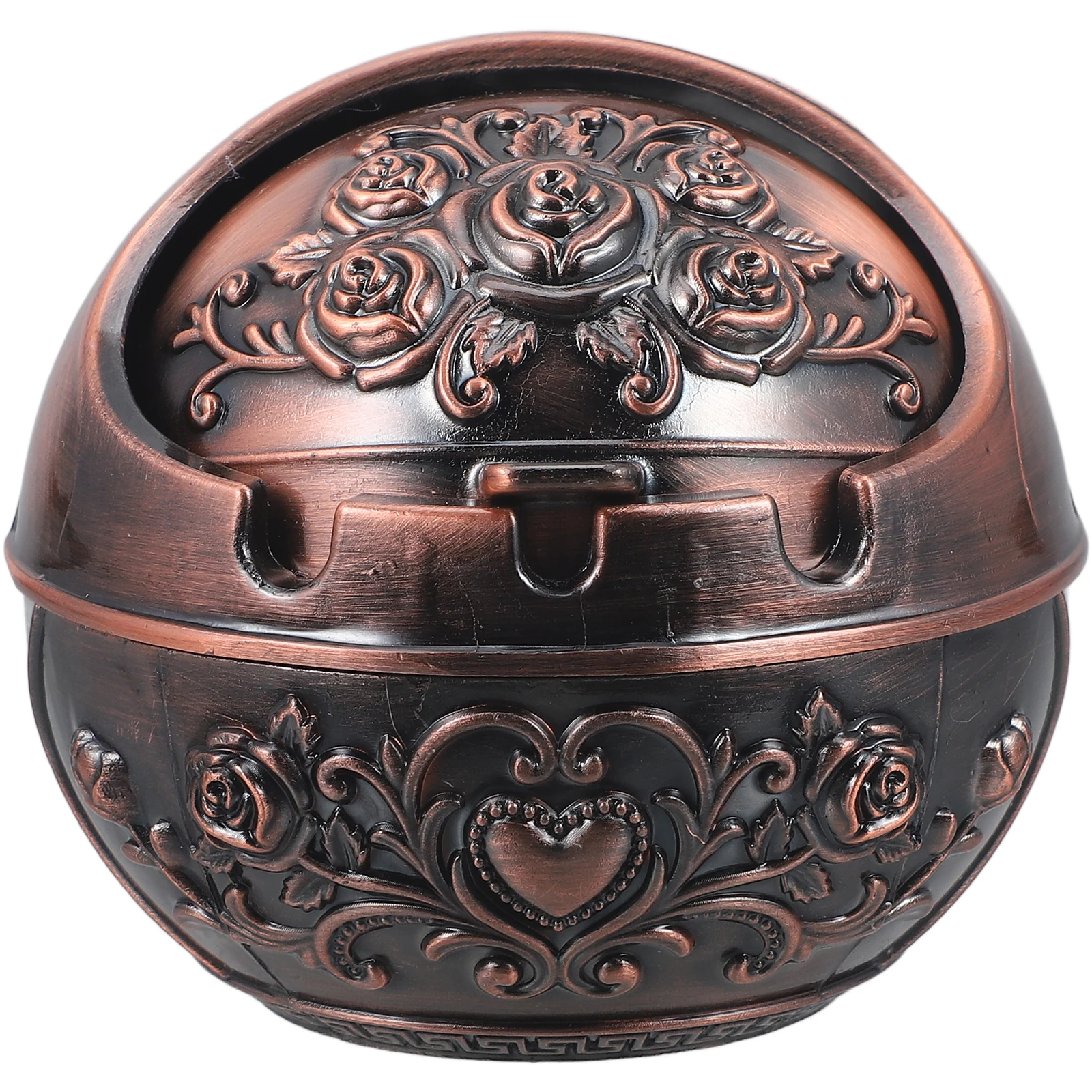 

Retro Ashtray D Pattern Holder Creative Zinc Alloy Mini Globe Smoker Room Decor Smoking