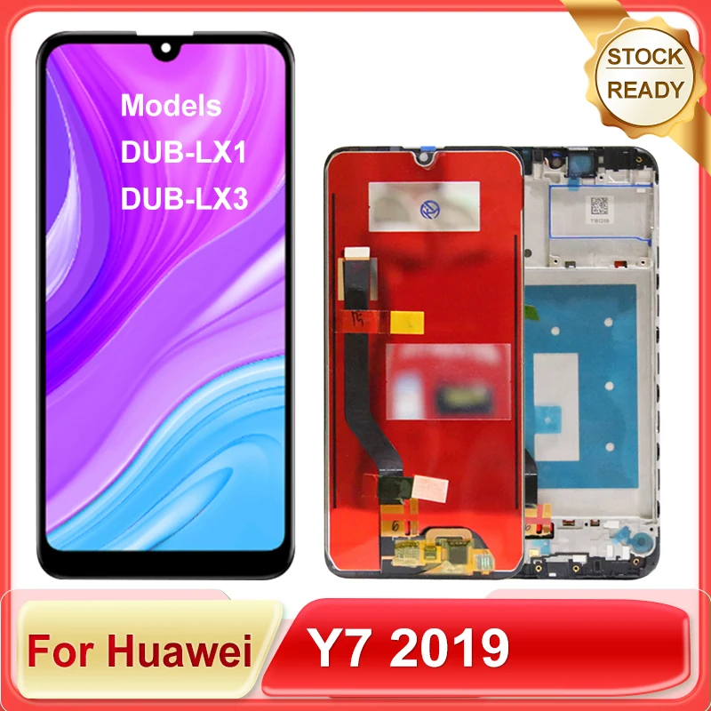 Протестированный 6,26-дюймовый IPS ЖК-дисплей для Huawei Y7 2019, дигитайзер сенсорного экрана в сборе для Y7 Prime 2019, запасные части для ЖК-дисплея