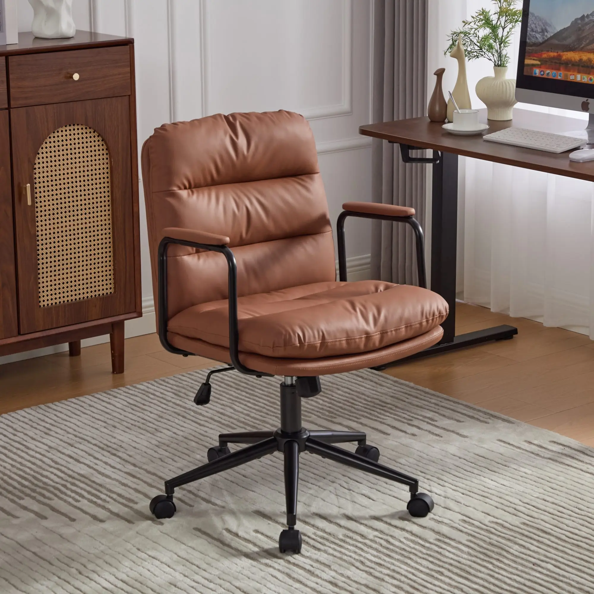 Task Chair Mid Back - Cadeira de Escritório Ergonômica com Rodas