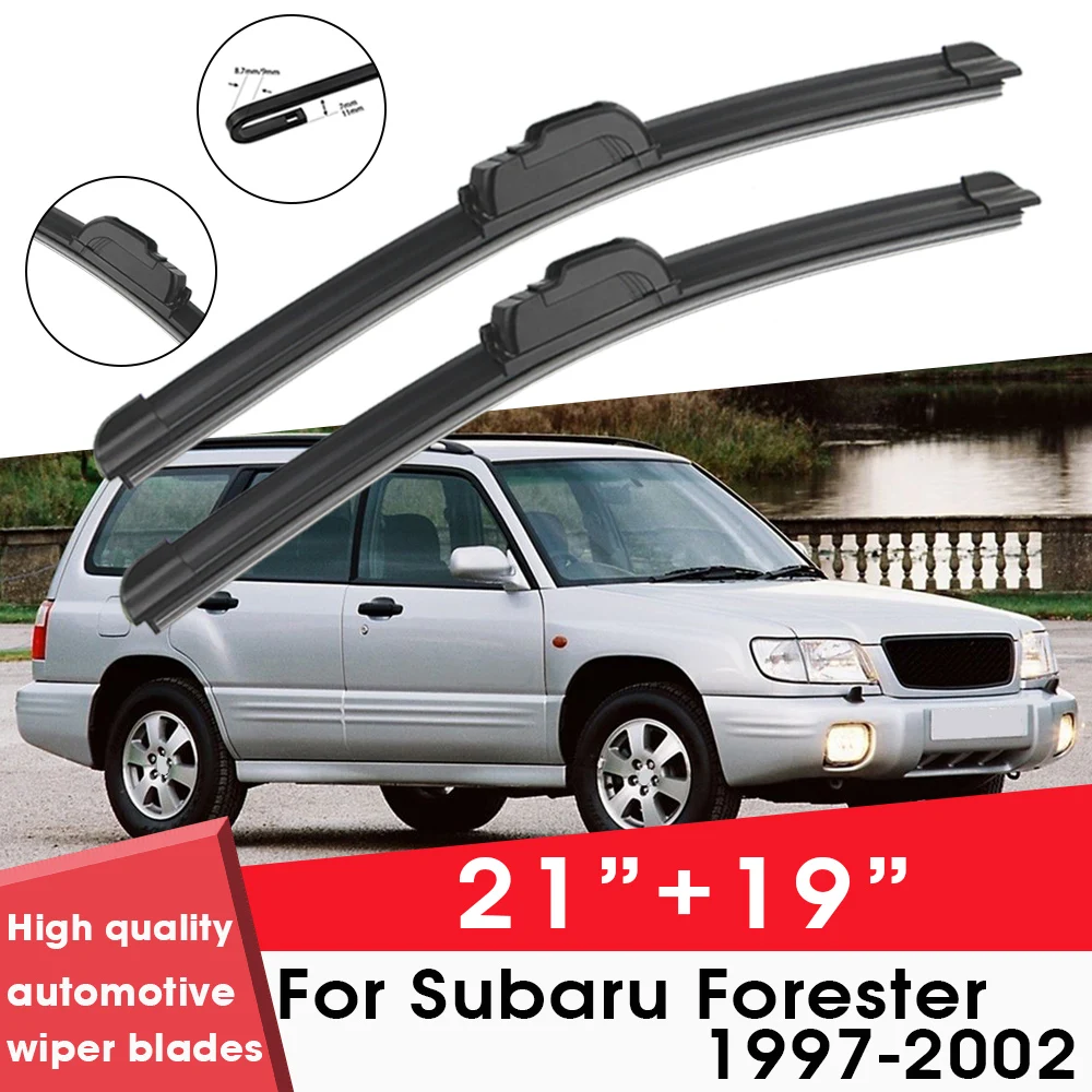 

Car Wiper Blade Blades For Subaru Forester 1997-2002 21"+19" Windshield Windscreen Clean Rubber Silicon Cars Wipers Accessories