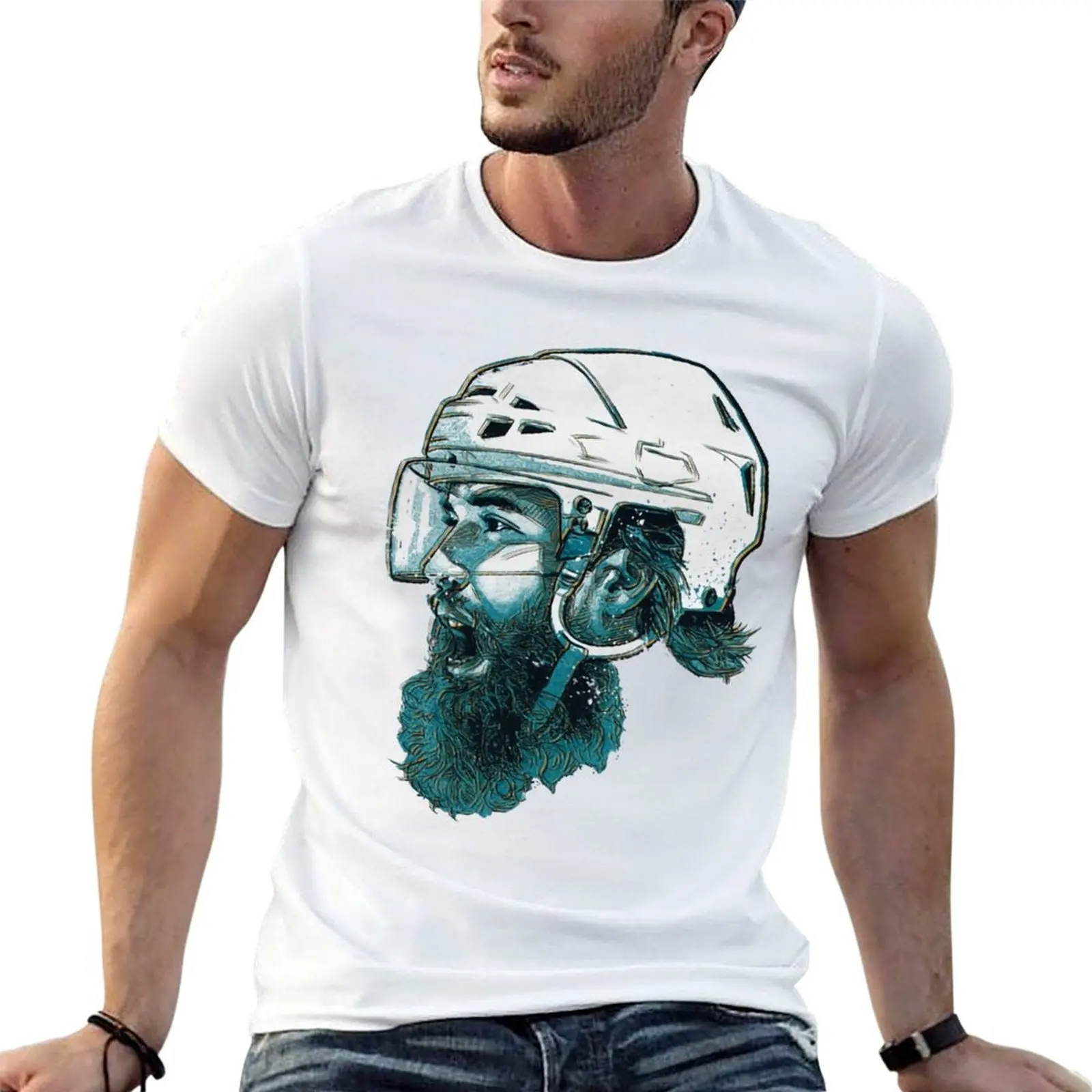 Brent Burns Bust T-Shirt Lightweight Running Sports T-Shirt