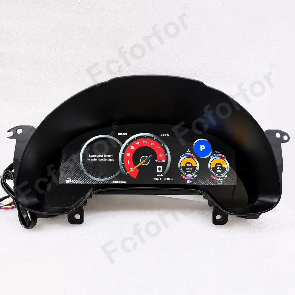 The Latest LCD Digital Cluster For Corvette Instrument Panel Car Instrument Dashboard Panel Cockpit Speedometer Odometer