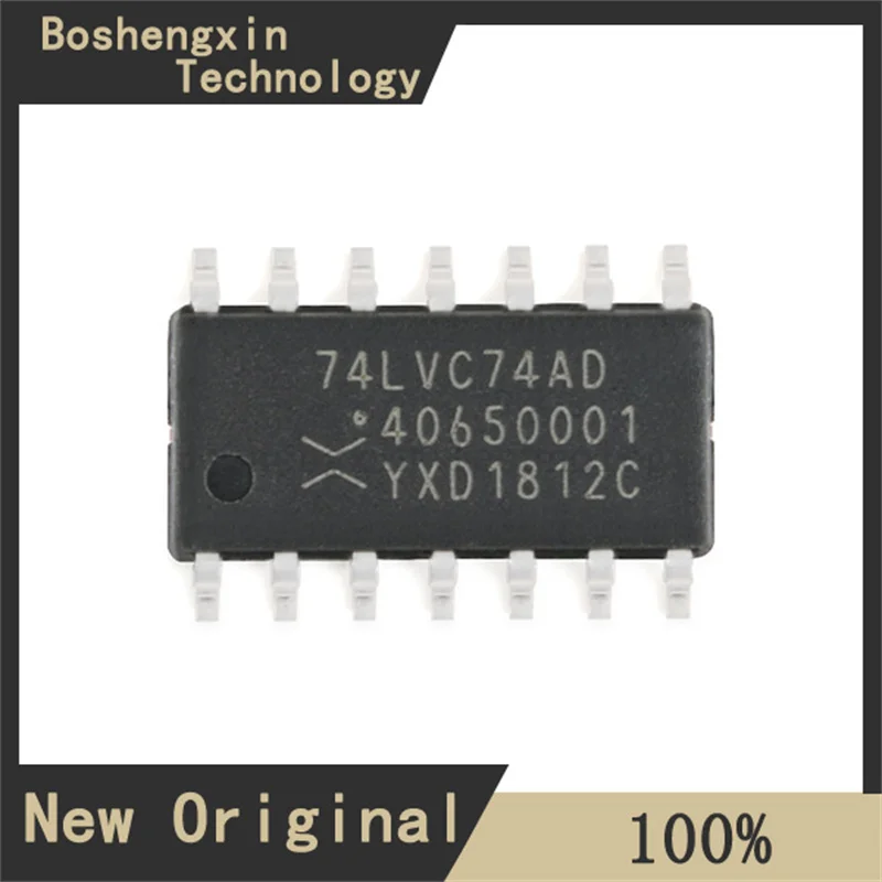 5Pcs 74LVC74AD,118 Double D-type positive edge trigger for SOIC-14 reset function 74LVC74AD,118