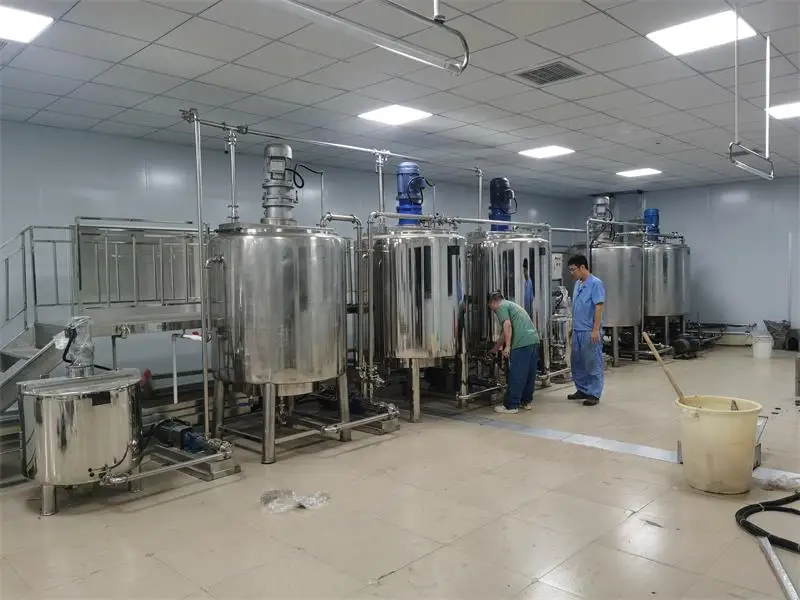 Complete Automatic Tea Drink Processing Plant 1-10t Stainless Steel Drinking Process Machinery for Juice Tea Manufacturing Plant