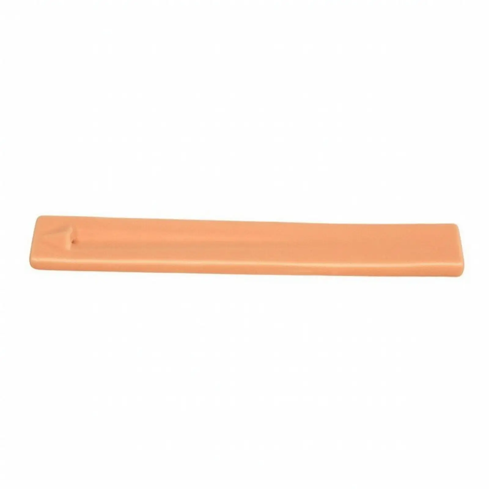 Smooth Ceramic Incense Cone Holder 22.5cm Low Profile Smoke Catcher for Quiet Corner and Decor