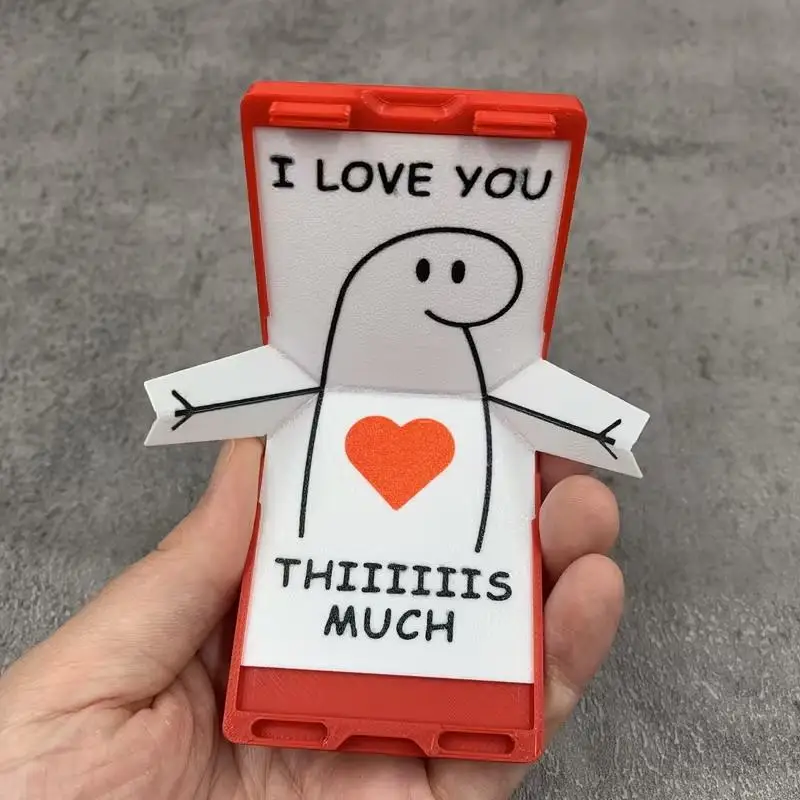 Printed Love Mailbox Table Decor 1 Set Novelty Creative Cute Ornaments Home Office Desktop Decoration Anniversary Gift for Love