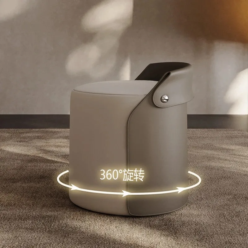 modern Italian-style 360° Rotating Makeup Stool Bedroom Furniture Vanity Chair Muebles Shoe-changing Stool Dressing Stools home
