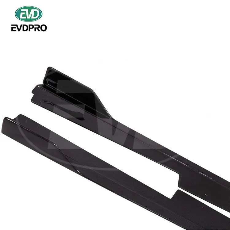 

For Ferrari 488 Gtb Spider 2015-2019 Evd Style Carbon Fiber Side Skirts Underboard