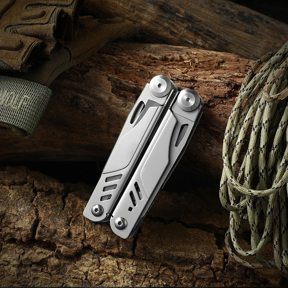 Multi-tool spring-loaded pliers and scissors with nylon sheath outdoor knife combo tool screw head converter .Home, Garden Carr