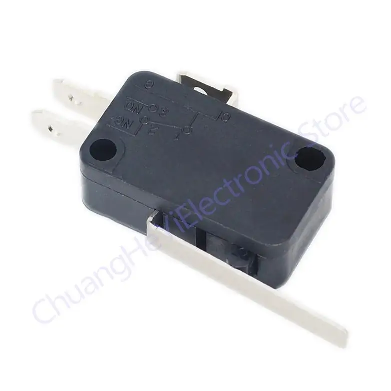 5PCS Limit Switch V-15-1C25 Microswitch Stroke With Longer Handle For Pedal Sealing Machine AC 250V 16A DC 250V 0.3A