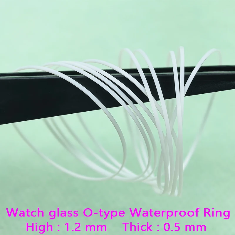 2/5 PCS Weiß Uhr Glas Wasserdichte Dichtungen Ring Durchmesser 25mm-36,5mm Hohe 1,2 MM Dicke 0,5 MM Uhrengehäuse Wasserdichte Dichtung Ring Teile – Detail 4