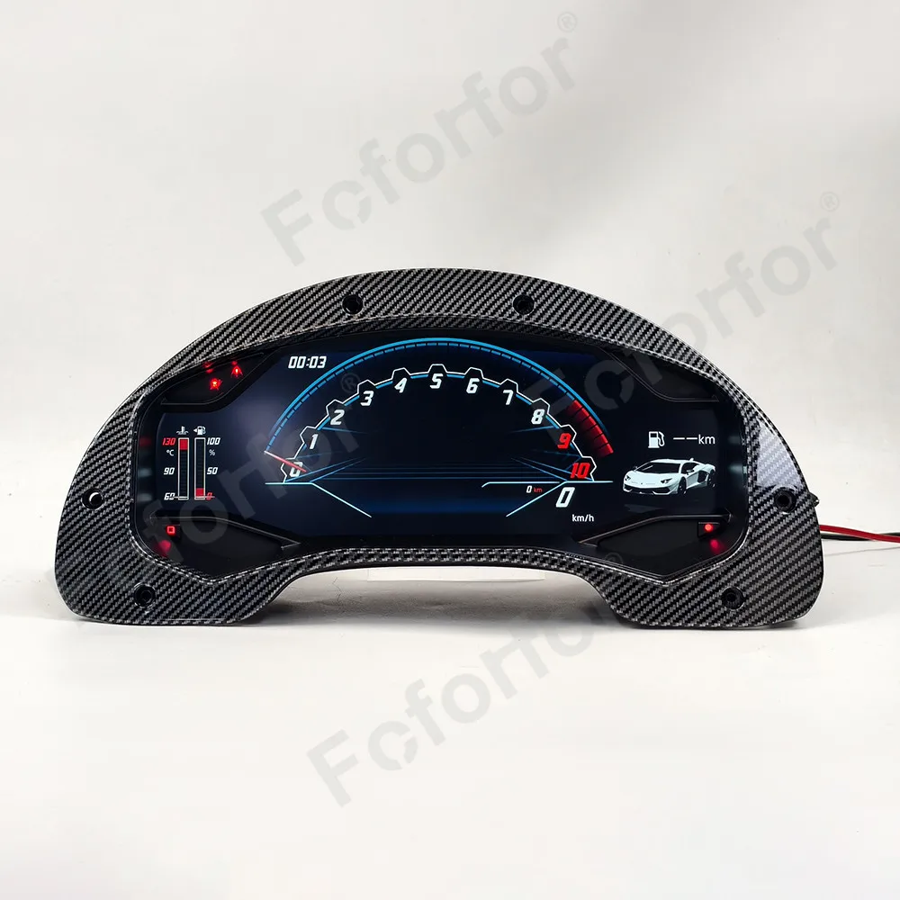 Digital Instrument Cluster 12.3 Inch For Lamborghini Gallardo 2003-2013 Virtual Cockpit LCD Dashboard Speedometer Plug and Play