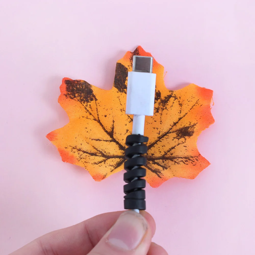 Bobina Winder Prático Portátil Espiral Tubo Protetor, Colorido Linha de Dados Silicone para Organização Cabo, Novo, 10Pcs, 2024