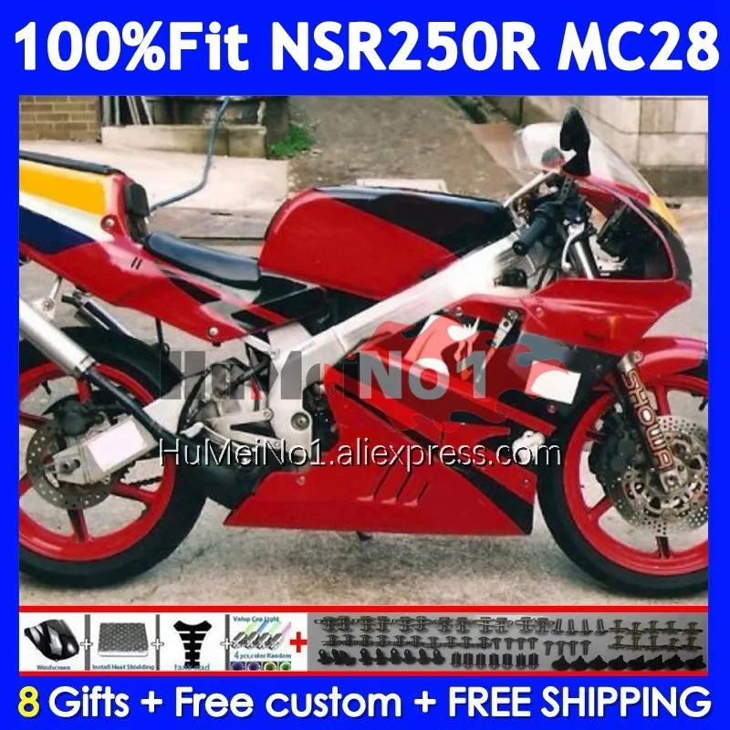 Injection For HONDA NSR250R MC28 1994 1995 1996 1997 1999 16No.72 NSR 250 250R NSR250 R Stock red 94 95 96 97 98 99 Fairings