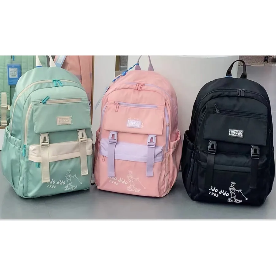 

FIDO DIDO New Student Backpack High Density Oxford Nylon Waterproof Multi Layer Large Capacity Load Reduction Official Genuine