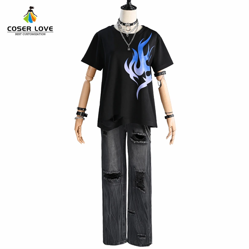 

Project Sekai Shinonome Akito My Smoldering Feelings Cosplay Costume Carnival Halloween Outfit Craving flame