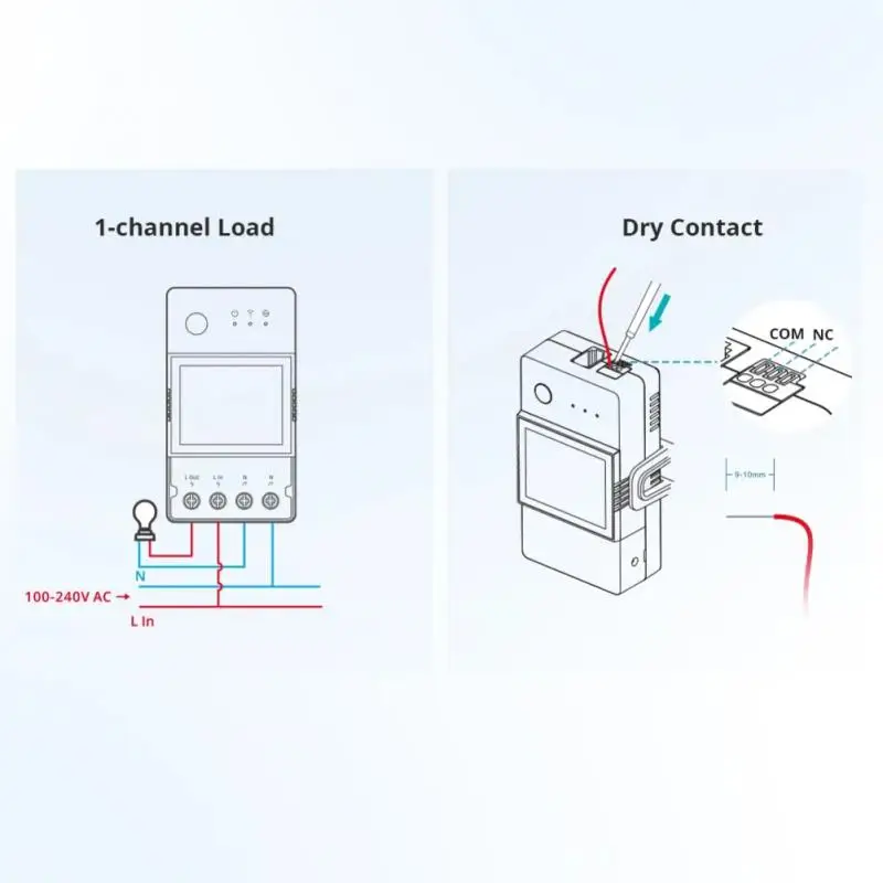 Imagem -03 - Sonoff th Elite 16a 20a Inteligente Temperatura & Umidade Wifi Interruptor de Contato Seco Monitoramento em Tempo Real Via Ewelink Alexa Casa do Google