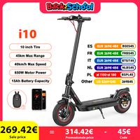 I10 Electric scooter engine WOW 36 V 15 Ah foldable 10 inch maximum range 45 km application