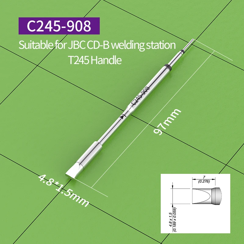 C245 soldering iron tip C245-061 C245-406 C245-407 C245-741 C245-755 C245-756 C245-759 C245-768 compatibility JBC T245 Handles