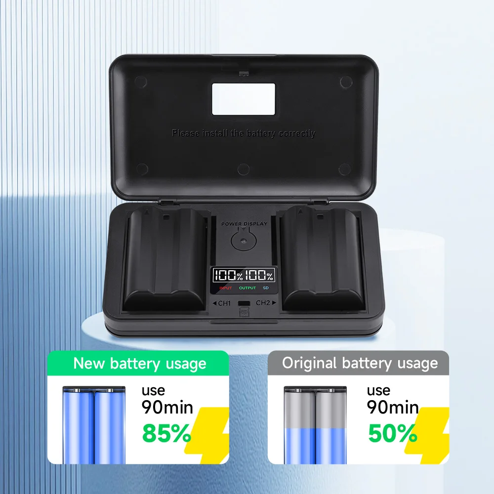 LP-E17 LP E17 Аккумулятор LPE17 1800 мАч + ЖК-зарядное устройство с двумя USB-портами для камеры Canon EOS RP R8 R50 200D 250D M3 M5 M6 750D 760D T6s 800D