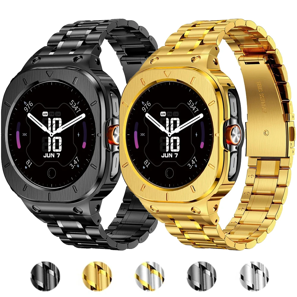 

Роскошный комплект модов для Samsung Watch Ultra 2025/2024, корпус из нержавеющей стали + ремешок для Galaxy Watch Ultra 47 мм, деловой браслет «сделай сам»