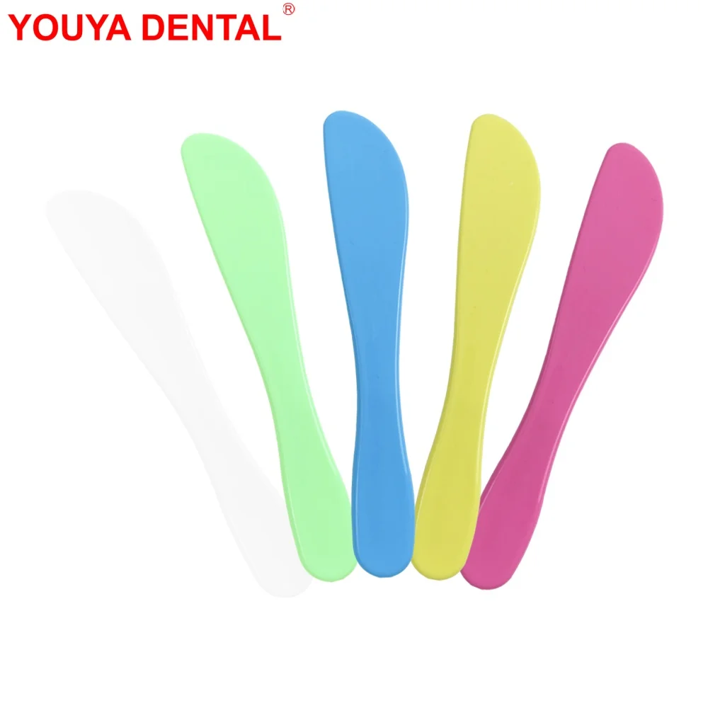 

5pcs Dental Mixing Spatula Disposable Plastic Mixing Knife Cement Powder Mold Material Plaster Gypsum Mixer Dentistry Lab Tools