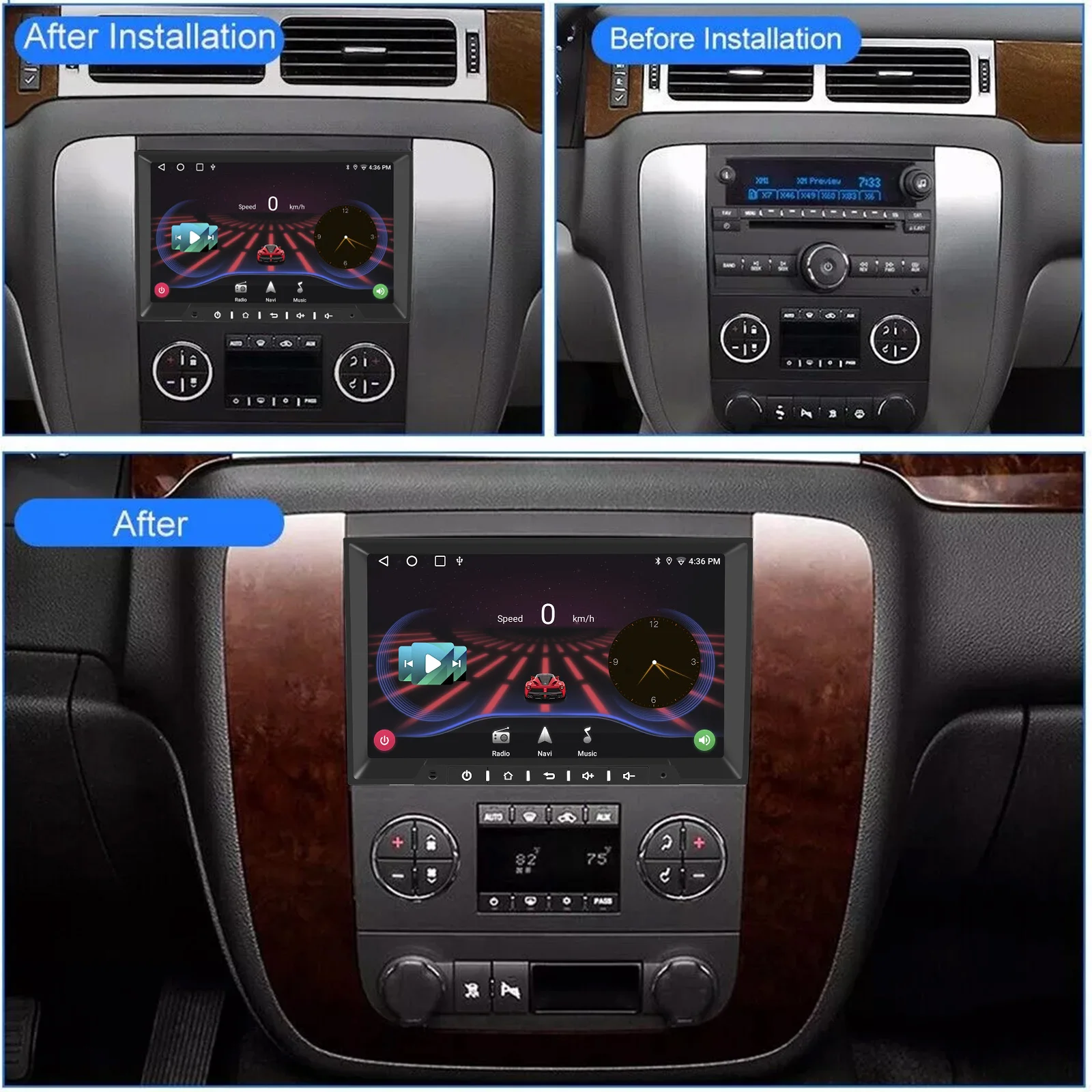 For Chevrolet Android Car Radio Multimedia Player FM SWC WIFI Carplay Reversing Rear View Function GPS with Canbus BOX