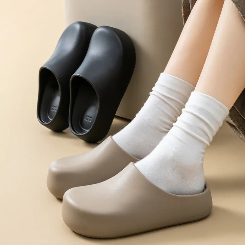 

New Women's Shoes Fashion Baotou Platform Mueller Slippers for Woman Comfort Vacation Casual Shoes Designer Shoes Zapatos Mujer