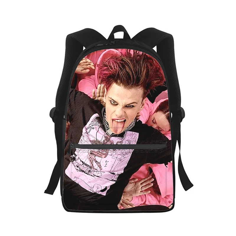 Yungblud Mannen Vrouwen Rugzak 3d Print Mode Student Schooltas Laptop Rugzak Kids Reizen Schoudertas