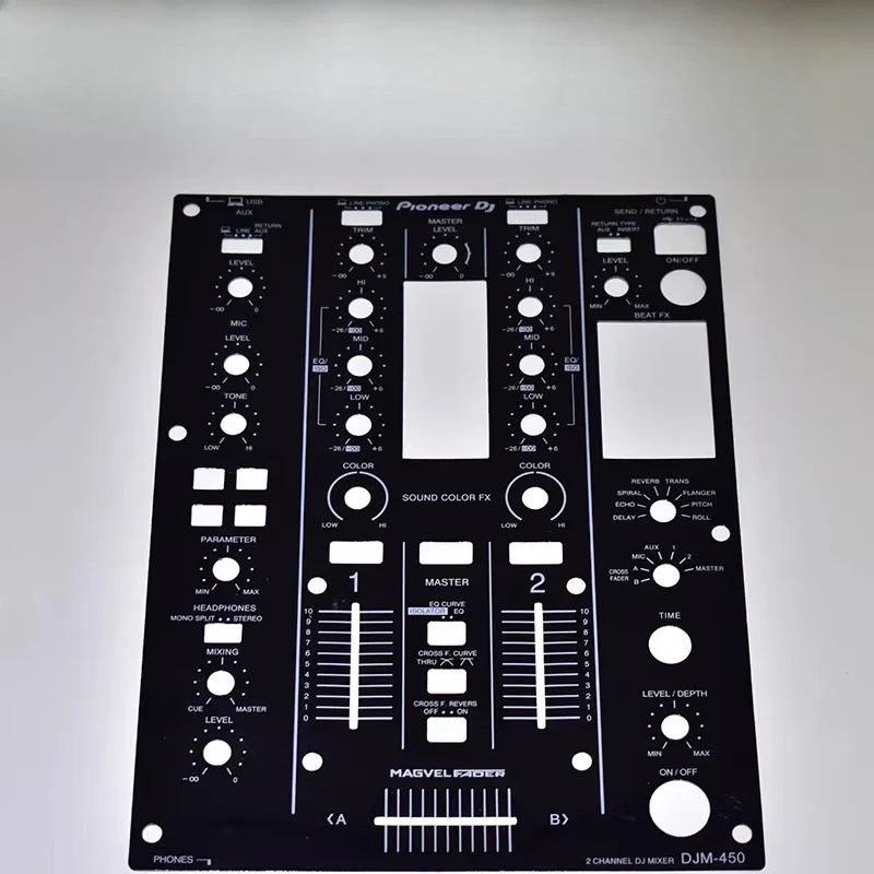 Pioneer DJ Film DJM-450 djm450  Mixer DJM-350 djm350   DJM400 CDJ350 CDJ850 Self Adhesive Protective Film .Not iron panel