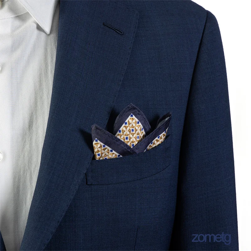 แฟชั่น Pocket Square Mens ผ้าเช็ดหน้า Hanky หรูหราสีชมพู jannyday zometg Mens Pocket Square