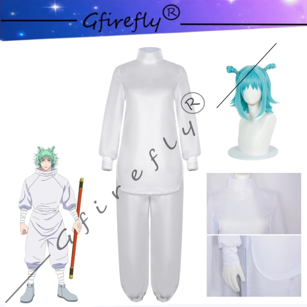 Jujutsu Kaisen Hajime Kashimo Season 2 Same Style Cosplay Costume Pure White Suit Adult Men Halloween Carnival Party Stage Wear
