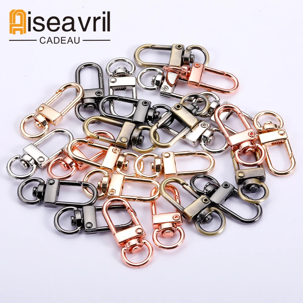 

5pcs/lot Carabiner Lobster Clasp Hooks Plated Gold Silver DIY Jewelry Making Findings for Keychain Bracelet Neckalce Supplies