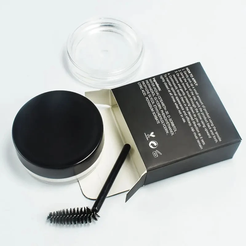 50 pezzi logo personalizzato sapone per sopracciglia cera occhi densi sopracciglia trucco trasparente gel per lo styling strumenti cosmetici per kit da donna