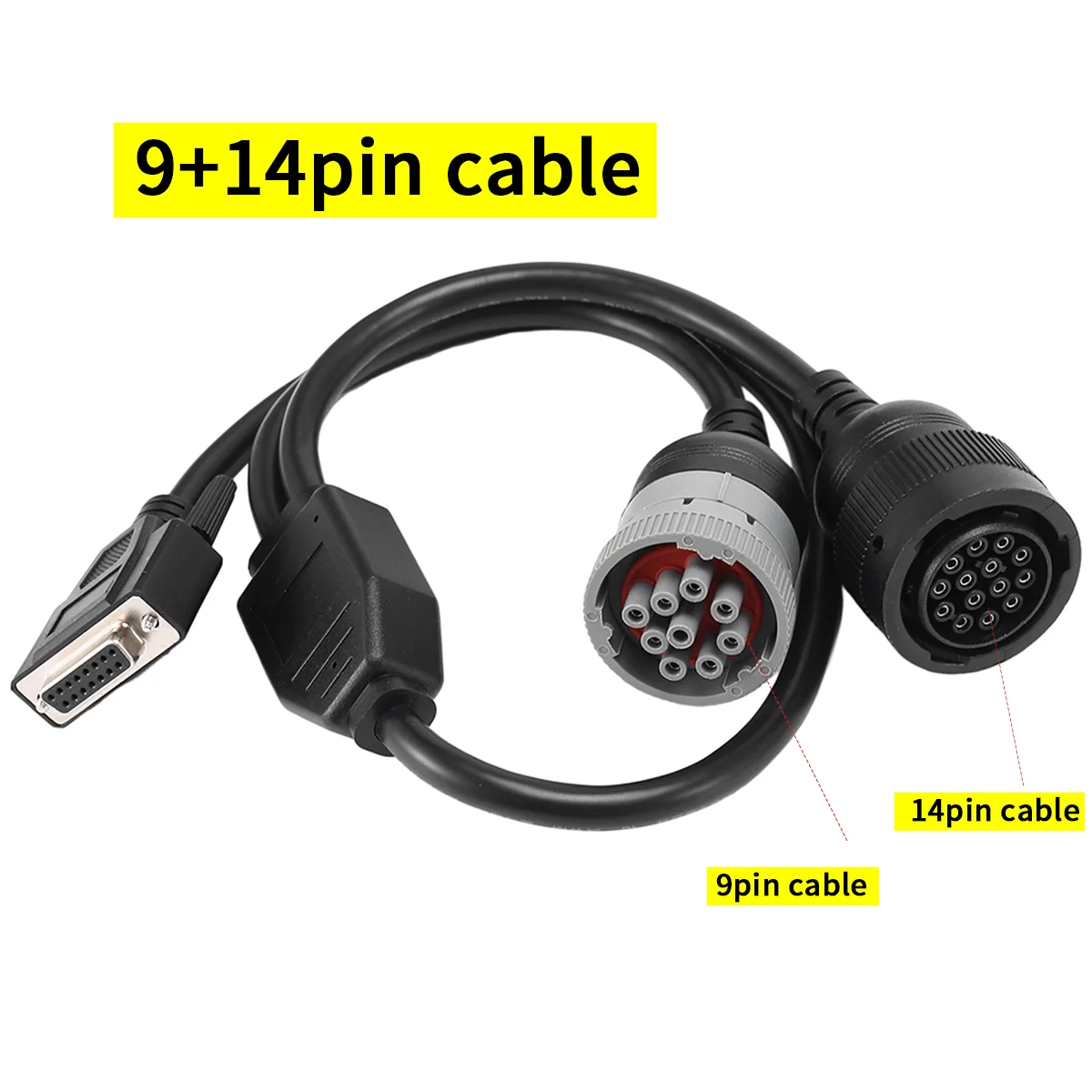 9+14 pin Ethernet Cable ET4 for Cat Diagnostic Tool Communication Adapter 478-0235 538-5051 Diagnostic Tool parts