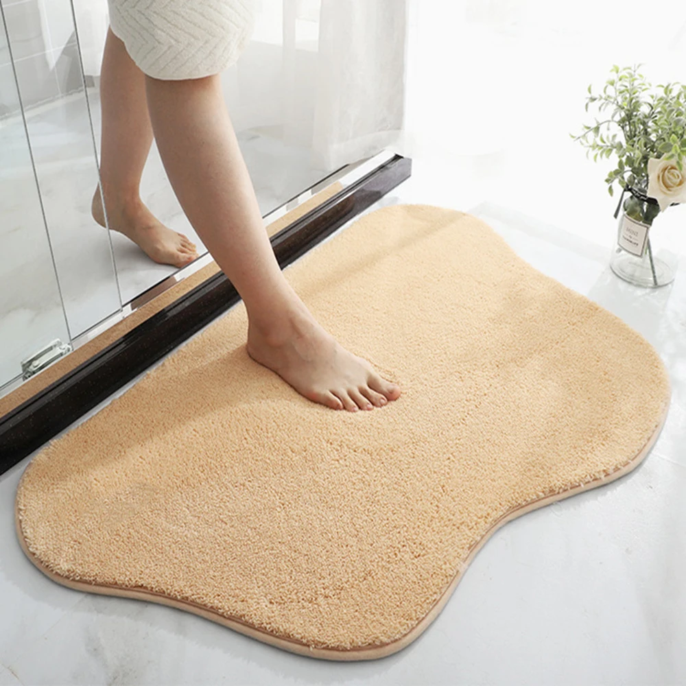 

Simple Plush Doormat With Cloud-Shape Household Non Slip Floor Mats For Indoor Outdoor Decor