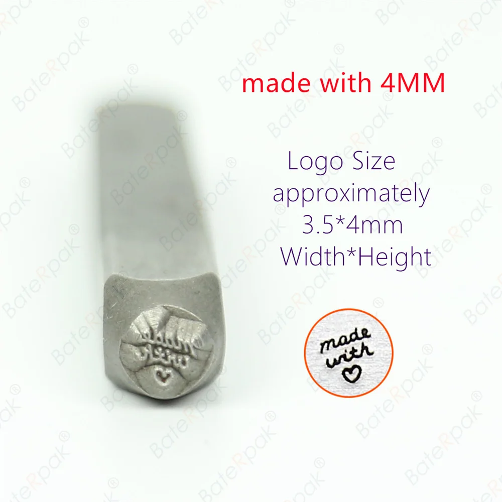 Arrow/made with love Metal Jewelry Design Steel Punch Stamps,DIY Bracelet/jewelry symbols steel stamp letters