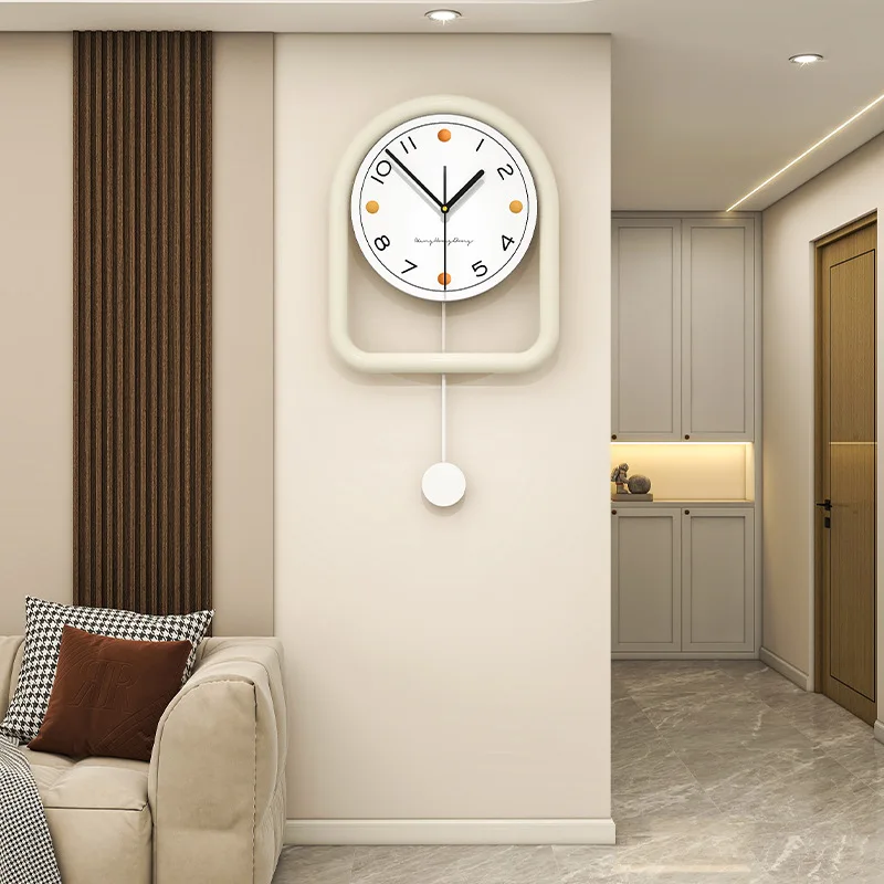 

Cream-Style Minimalist Wall Clock for Living Room , Perfect for Home, Dining Room & Wall Decoration
