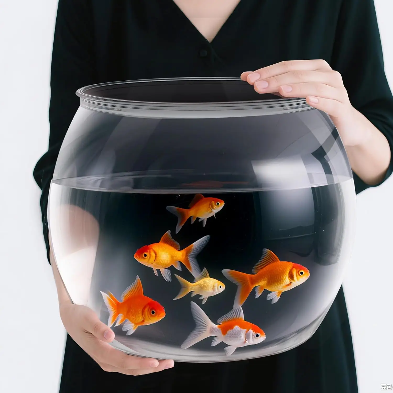 

5-галлонный ударопрочный пластиковый аквариум, прозрачная круглая чаша для террариума и вазы для цветов, подарок для украшения интерьера