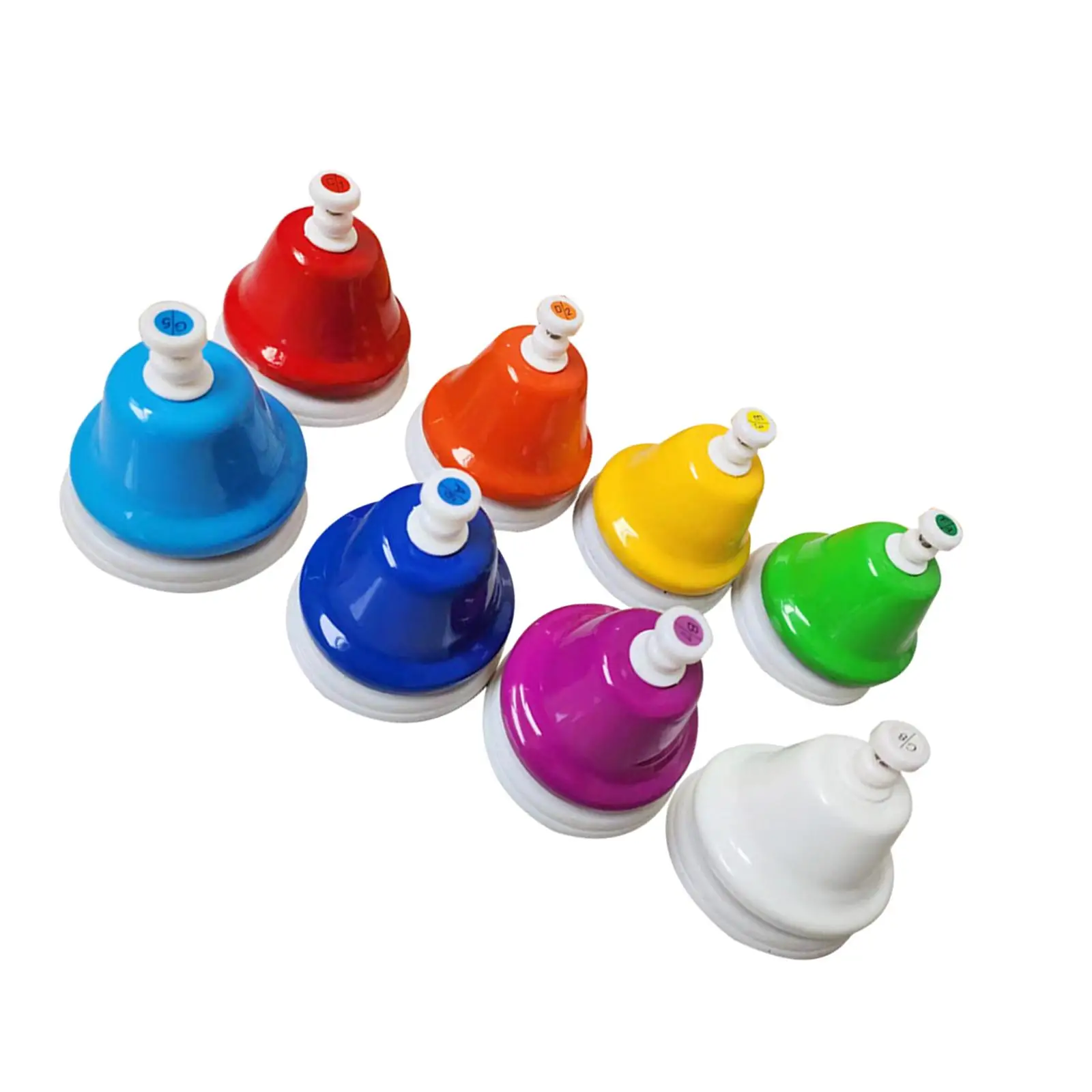 Desk Bells for Kids, Musical Handbells, Musical Instrument, 8 Notes Desk Bells, Educational Music Toys, Kids Play Desk Bells