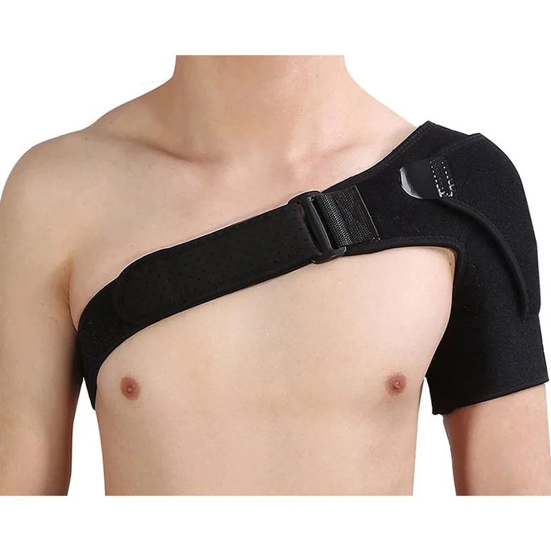 Adjustable Left/Right Shoulder Support Bandage Protector Brace Joint Pain Injury Shoulder Strap Tennis Sport Training Equipment